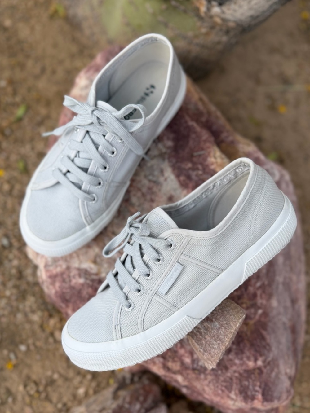 Sneakers Superga Cotu Clasdic in Light Grey Ash Neutral Color